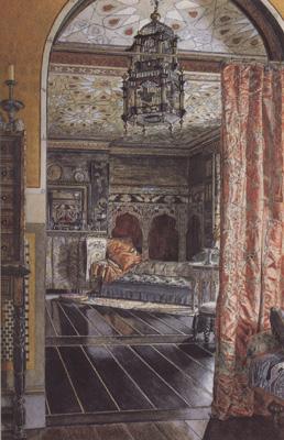 Alma-Tadema, Sir Lawrence Anna Alma-Tadema,The Drauwing Room at Toumshend House (mk23)